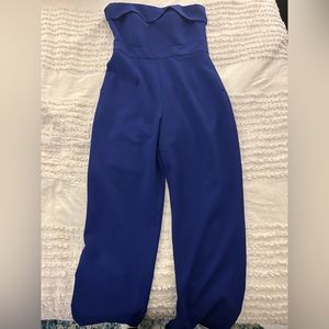 Strapless formal jumpsuit